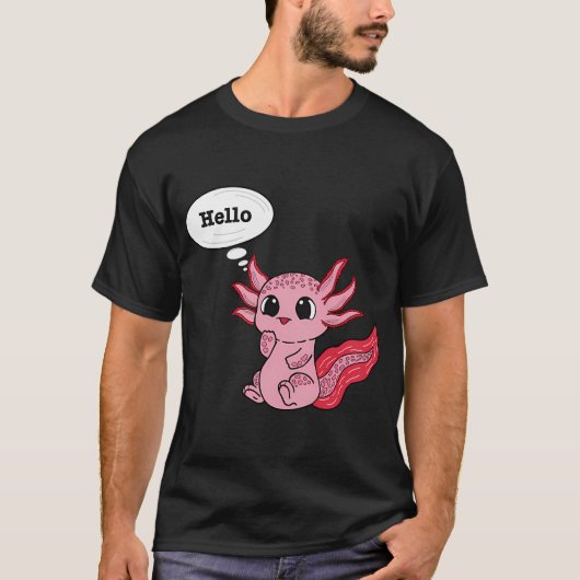 Axolotl winkt T-Shirt (Vorderseite)