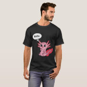 Axolotl winkt T-Shirt (Vorne ganz)