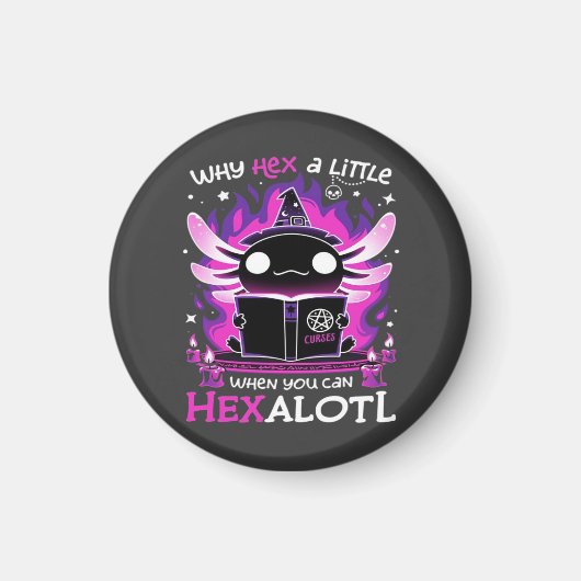 Axolotl Witching Hour - Salamandre Magnet (Vorne)