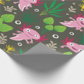 Axolotl Wrapping Paper Geschenkpapier (Ecke)