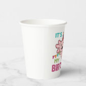 Axolotl wünscht es ist mein Geburtstag Niedlicher Pappbecher (Rechts)