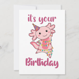 Axolotl wünscht Ihnen alles Gute zum Geburtstag Einladung