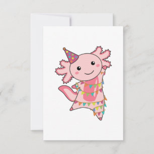 Axolotl wünscht Ihnen alles Gute zum Geburtstag Einladung