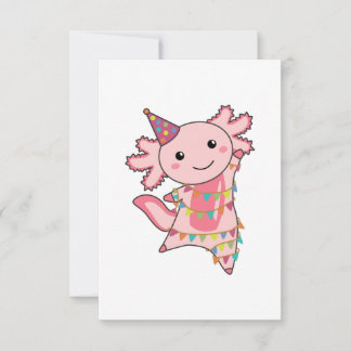 Axolotl wünscht Ihnen alles Gute zum Geburtstag Einladung