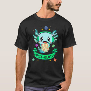 Axolotl Würfel für Drachen D20 Rpg Gamer Fantasy G T-Shirt