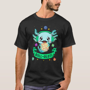 Axolotl Würfel für Drachen D20 Rpg Gamer Fantasy G T-Shirt