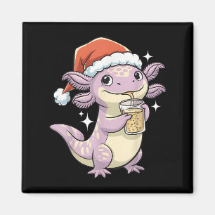 Axolotl Xmas Hat Santa Tree Niedlich Weihnachten P Magnet