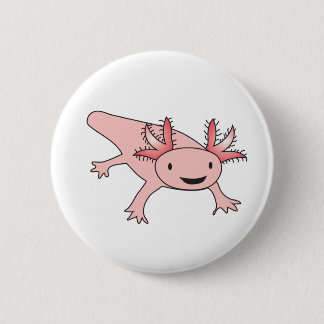 Axolotlniedlicher Salamander Button