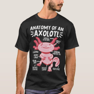 Axolotls Anatomie eines Axolotl Kawaii T-Shirt