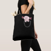 Axolotls Axolotl in einer Tasche Kawaii (Von Nahem)