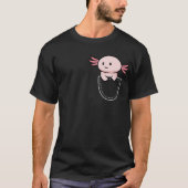 Axolotls Axolotl in einer Tasche Kawaii T-Shirt (Vorderseite)