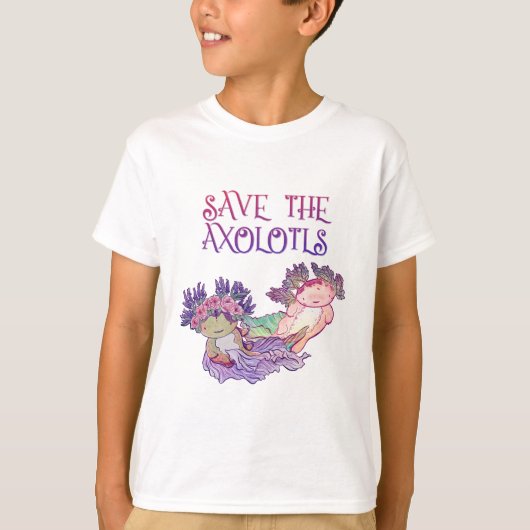 Axolotls, Axolotl, Salamander gerettet T-Shirt (Vorderseite)