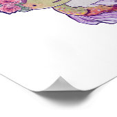 Axolotls, Axolotl, Salamander Poster gerettet (Ecke)