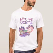 Axolotls,Axolotl,Salamander T - Shirt gerettet (Vorderseite)