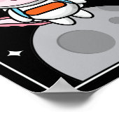 Axolotls Axolotl Space Moon Kawaii Poster (Ecke)