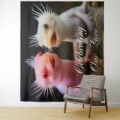 Axolotls Fish Party Backdrop Photo Wall Art Banner Wandteppich (Beispiel)