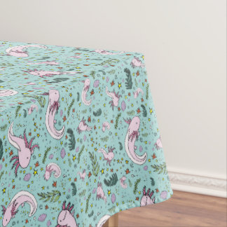 Axolotls in Blau Tischdecke