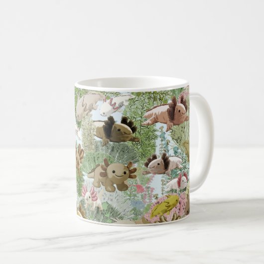 Axolotls in Toyland Kaffeetasse (VorderseiteRechts)