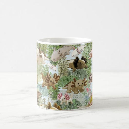 Axolotls in Toyland Kaffeetasse (Mittel)