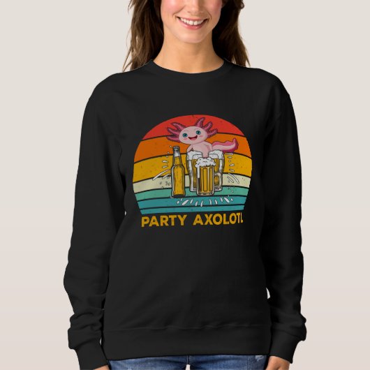 Axolotls Is My Spirit Animal Heart Filled With Par Sweatshirt (Vorderseite)