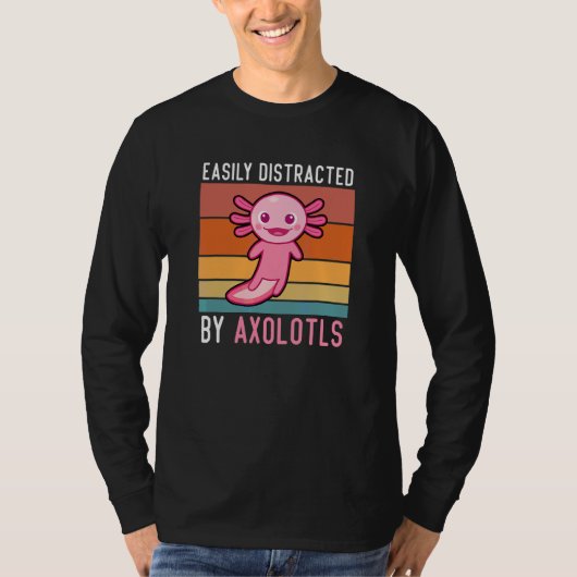 Axolotls leicht von Axolotls Niedlicher Axolot abg T-Shirt (Vorderseite)