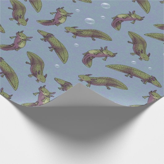 Axolotls! (Light version) Geschenkpapier (Ecke)