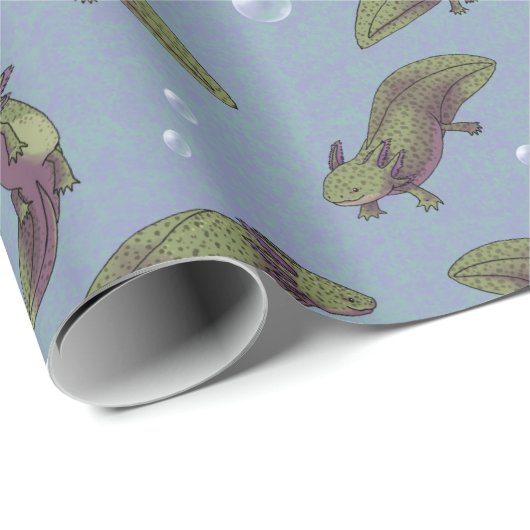 Axolotls! (Light version) Geschenkpapier (Rolleneckpunkt)