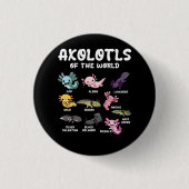 Axolotls of the World Niedlich Kawaii Axolotl Love Button (Vorderseite)