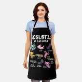 Axolotls of the World Niedlich Kawaii Axolotl Love Schürze (Getragen)