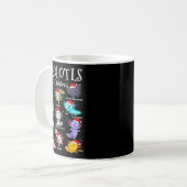 Axolotls Santa Hat Christmas Pajama Cute Animal Ax Kaffeetasse (Vorderseite Links)