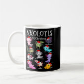 Axolotls Santa Hat Christmas Pajama Cute Animal Ax Kaffeetasse (Links)