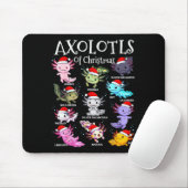 Axolotls Santa Hat Christmas Pajama Cute Animal Ax Mousepad (Mit Mouse)
