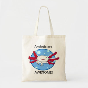Axolotls sind fantastische (weiße) Blasentasche Tragetasche