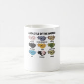 Axolotls von den süßen Tieren der Welt Axolotl Kaffeetasse (Mittel)