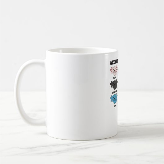 Axolotls von den süßen Tieren der Welt Axolotl Kaffeetasse (Links)
