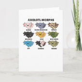 Axolotls von den süßen Tieren der Welt Axolotl Karte (Vorderseite)