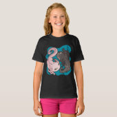 Axolotls Yin Yang Kawaii T-Shirt (Vorne ganz)