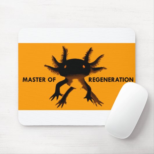 Axolotorange Mousepad (Mit Mouse)