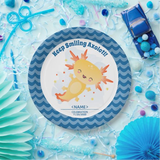 Axolotpapierplatte Pappteller (Party)