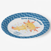 Axolotpapierplatte Pappteller (Schrägansicht)