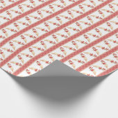 Axotl Streifen  Geschenkpapier (Ecke)