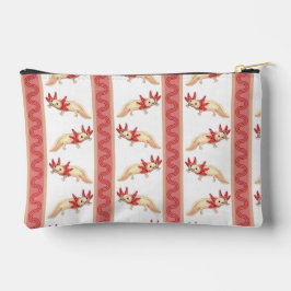 Axotl Stripe Zipper Pouch Zubehörtasche
