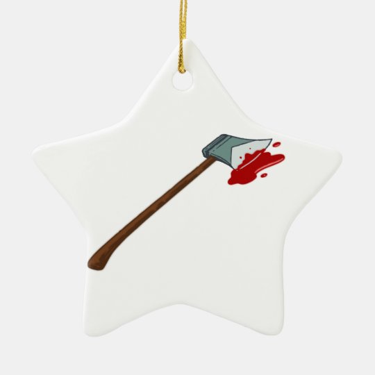 Axt axe keramik Stern-Ornament