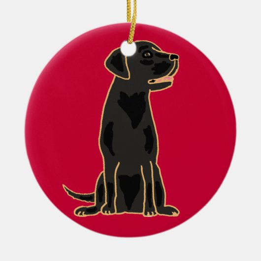 AXT fantastische schwarze Keramik Ornament (Vorne)