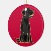 AXT fantastische schwarze Keramik Ornament (Links)