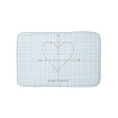 Axt-Herz Badematte (Vorderseite)