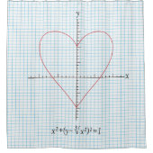 Axt-Herz Duschvorhang (Vorderseite)