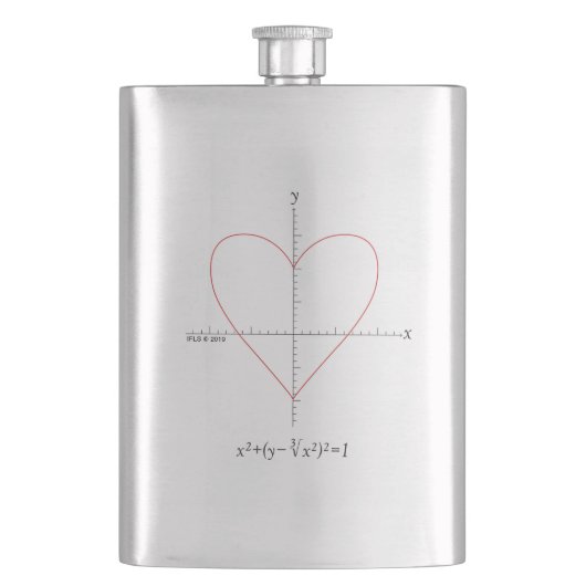 Axt-Herz Flachmann (Vorderseite)