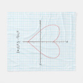 Axt-Herz Fleecedecke (Vorderseite (Horizontal))