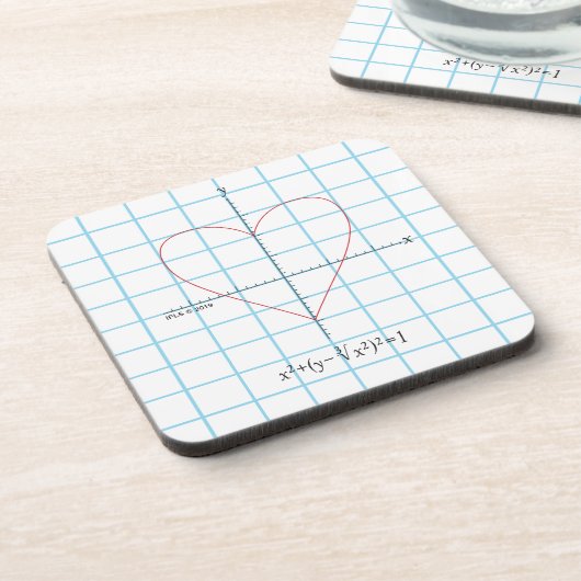 Axt-Herz Getränkeuntersetzer (Linke Seite)